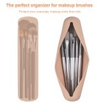 FERYES Travel Makeup Sponge Brush Holder, Soft Silicone Beauty Make Up Brush Blender Case Organizer for Travel - Image 6